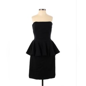 NWT $278 RUGBY Ralph Lauren Wool Dress Size 8 Peplum Strapless Bodycone Sheath